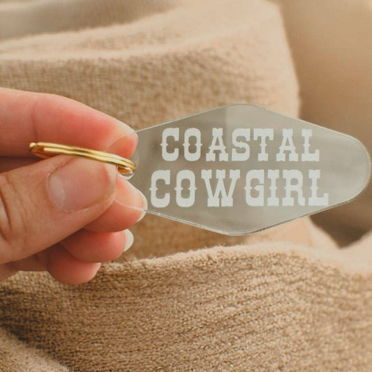 Coastal Cowgirl Keychain: Gold