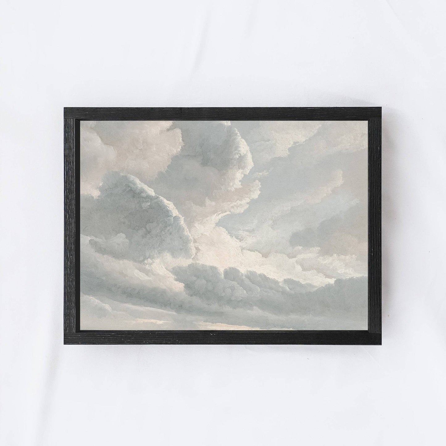 Vintage Framed Print | Cloud Study A39: Aged Farmhouse / 8.5x7"