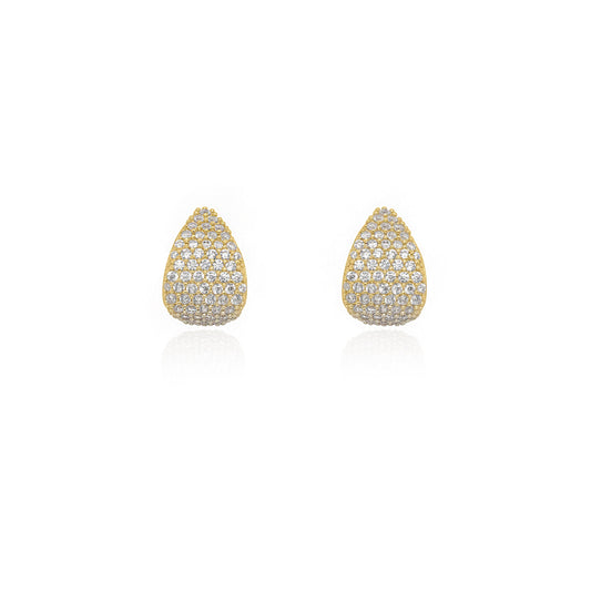 Sparkly Chunky Teardrop Studs