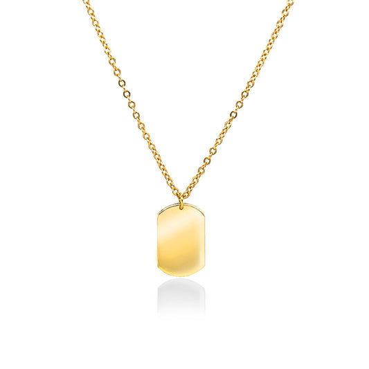 Engraveable Mini Dog Tag Necklace