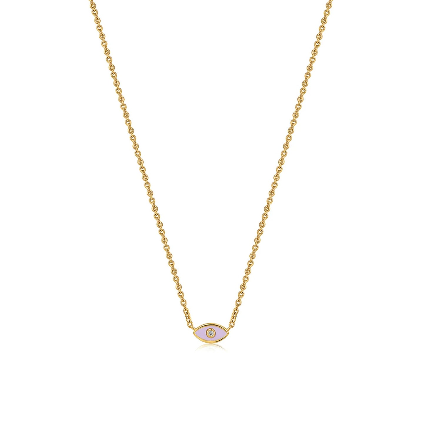 Enamel Evil Eye Necklace
