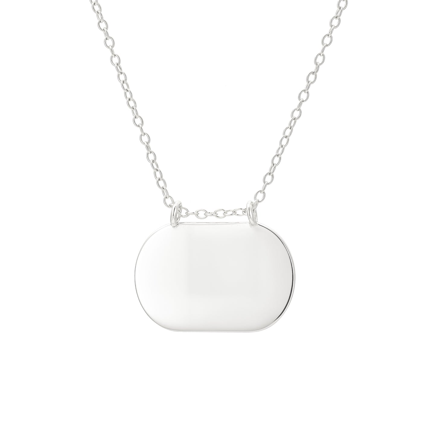 Engravable Oval Necklace