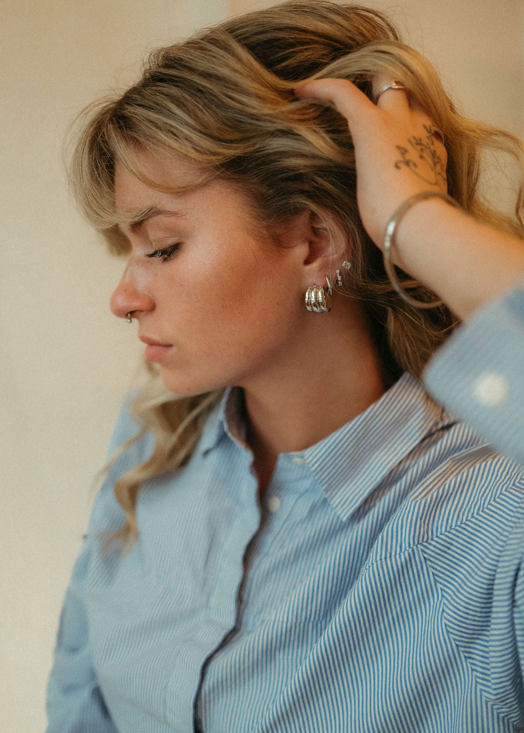 Triple Wave Chunky Studs