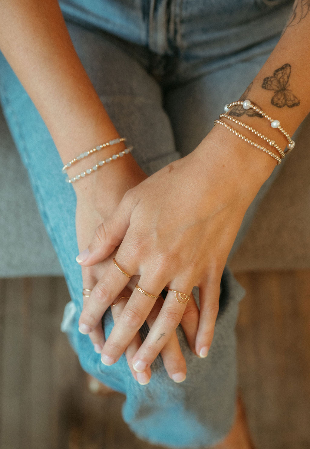Alternating Gemstone Bracelets
