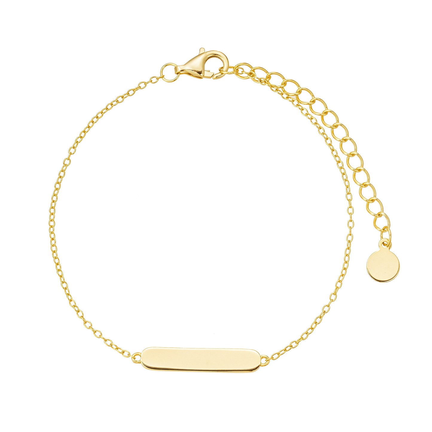 Engravable Delicate Bar Bracelet