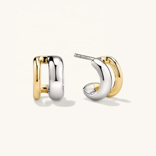 Two Toned Hoops