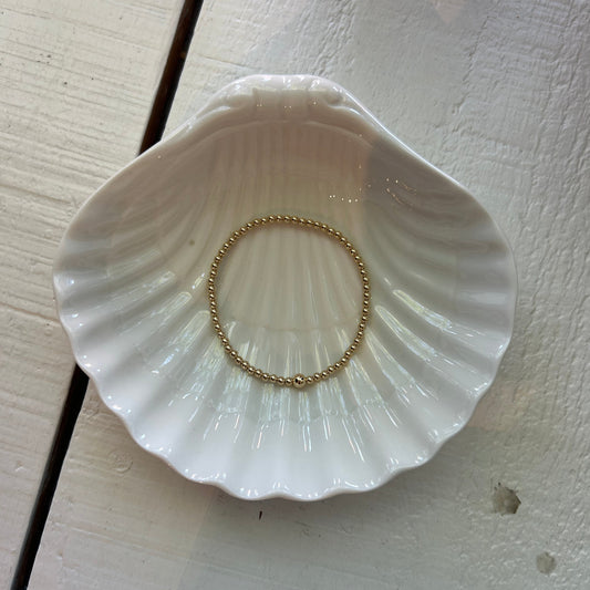 Gold-Filled 3mm Stretch Ball Bracelet