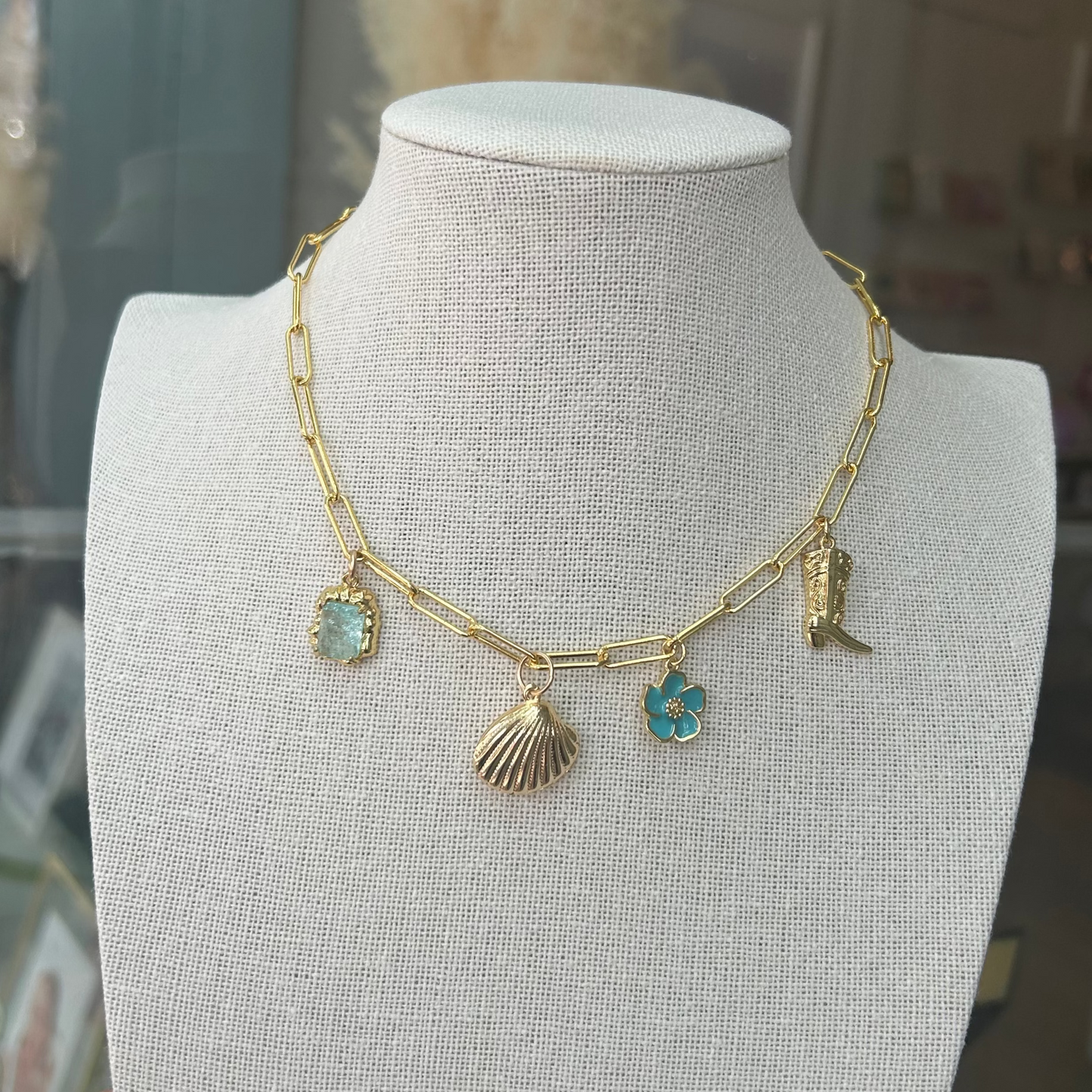 Coastal Cowgirl Charm Necklace