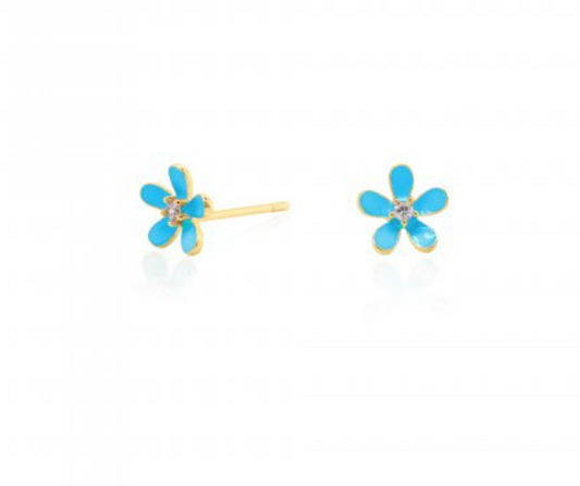 Enamel Flower Studs