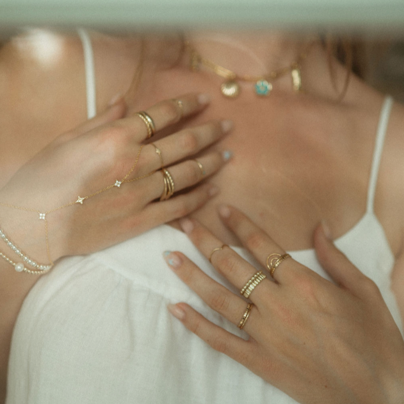 Delicate Hand Chain Bracelet