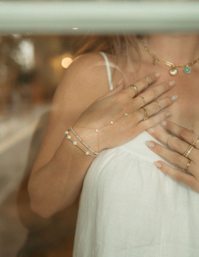 Delicate Hand Chain Bracelet