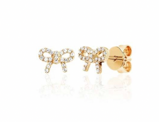 Bow Studs Sparkly