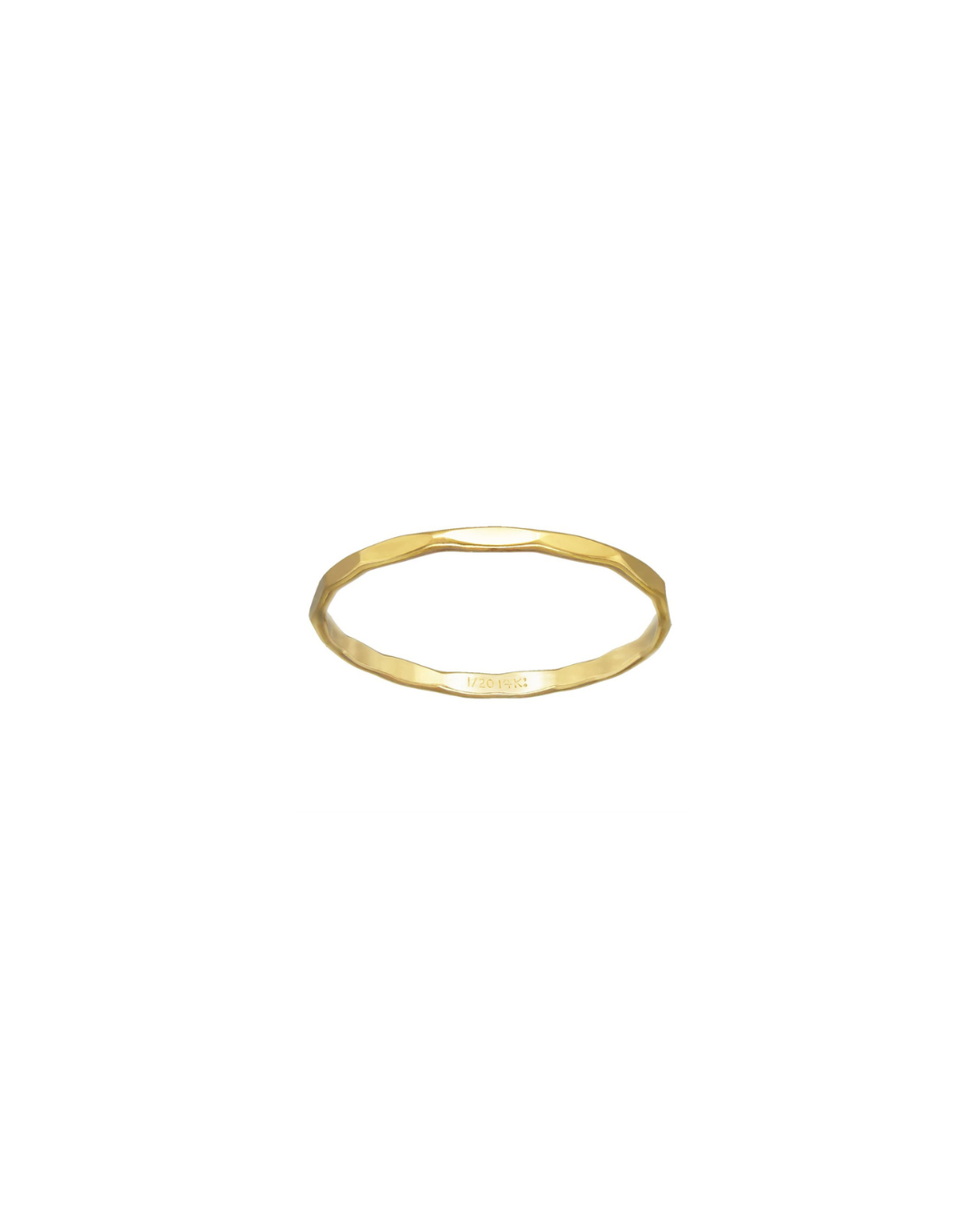Delicate Hammered Stacking Ring