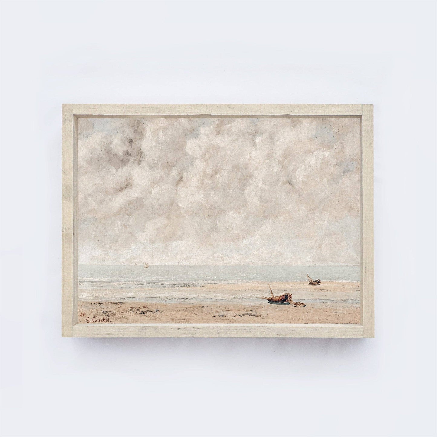 Vintage Print Framed | Seaside A24: Aged Farmhouse / 8.5x7"