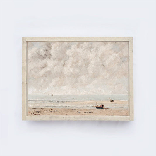 Vintage Print Framed | Seaside A24: Aged Farmhouse / 8.5x7"