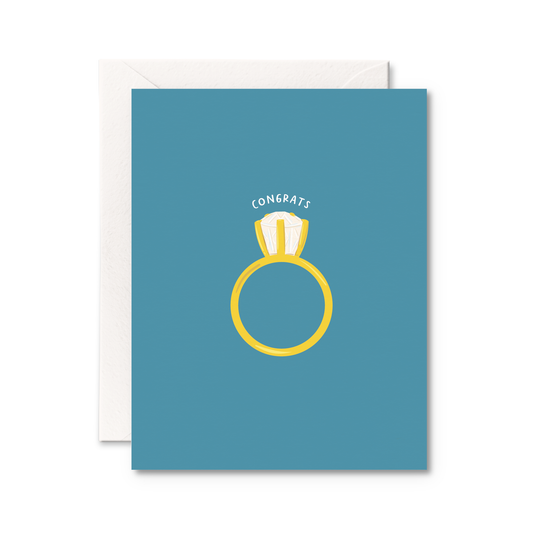 Congrats Ring Engagement Card