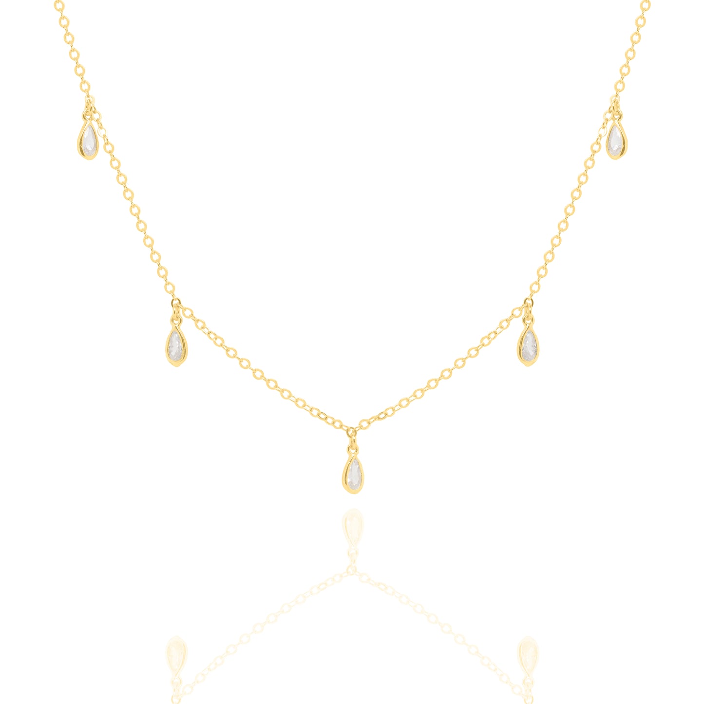 Sparkly Teardrop Choker