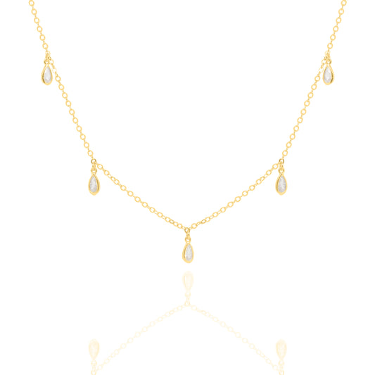 Sparkly Teardrop Choker