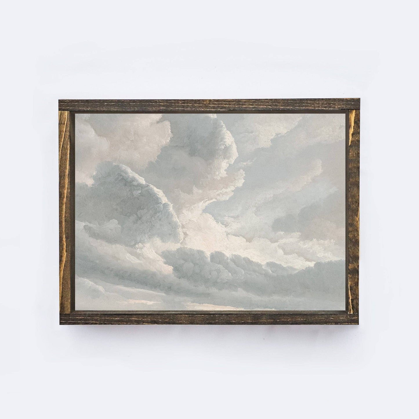 Vintage Framed Print | Cloud Study A39: Aged Farmhouse / 8.5x7"