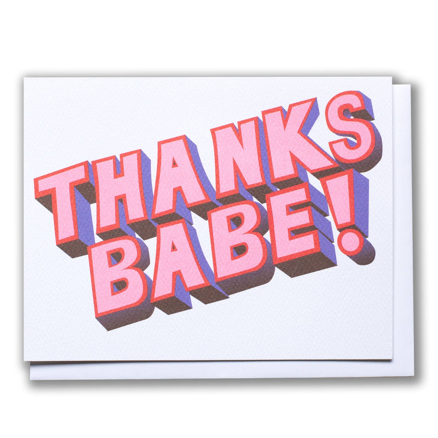 Thanks Babe Note Card