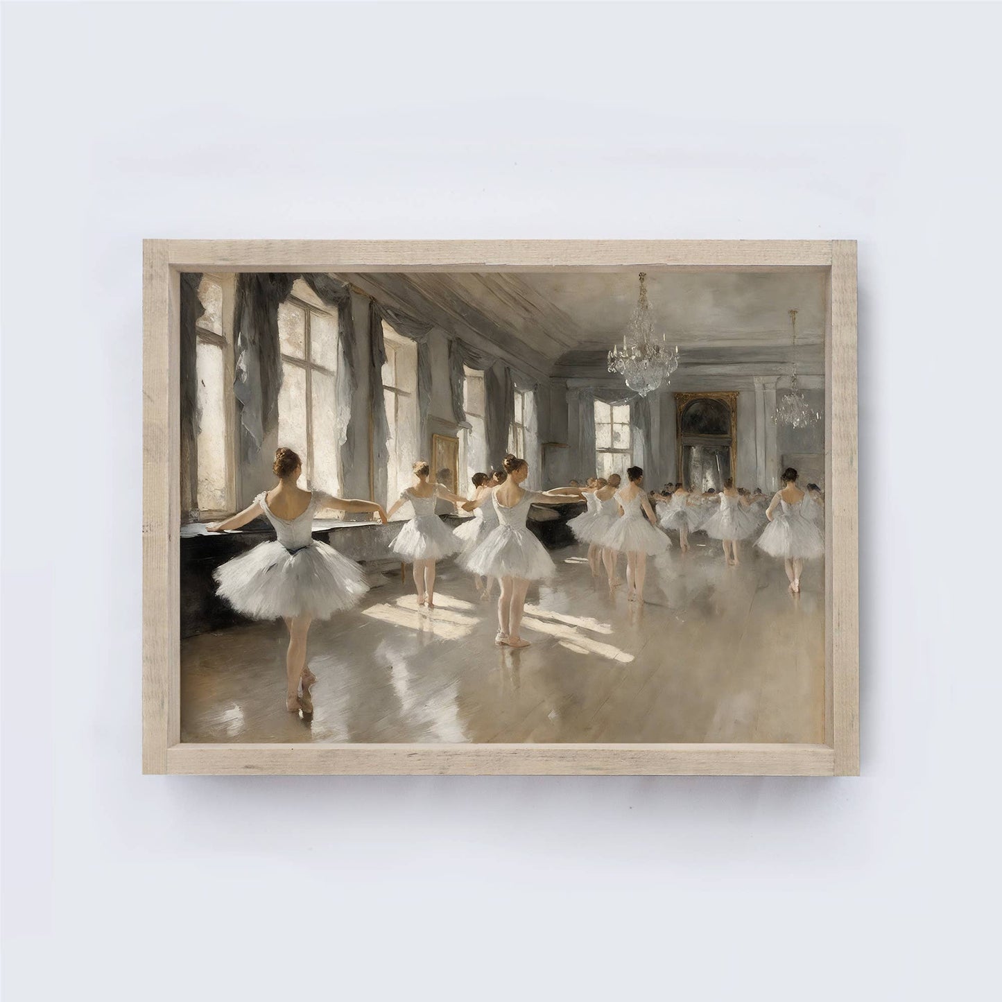 Ballerinas | Vintage Art Print A243: Aged Farmhouse / 8.5x7"