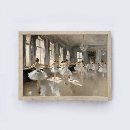 Ballerinas | Vintage Art Print A243: Aged Farmhouse / 8.5x7"