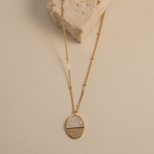 Sunset Pearl Necklace