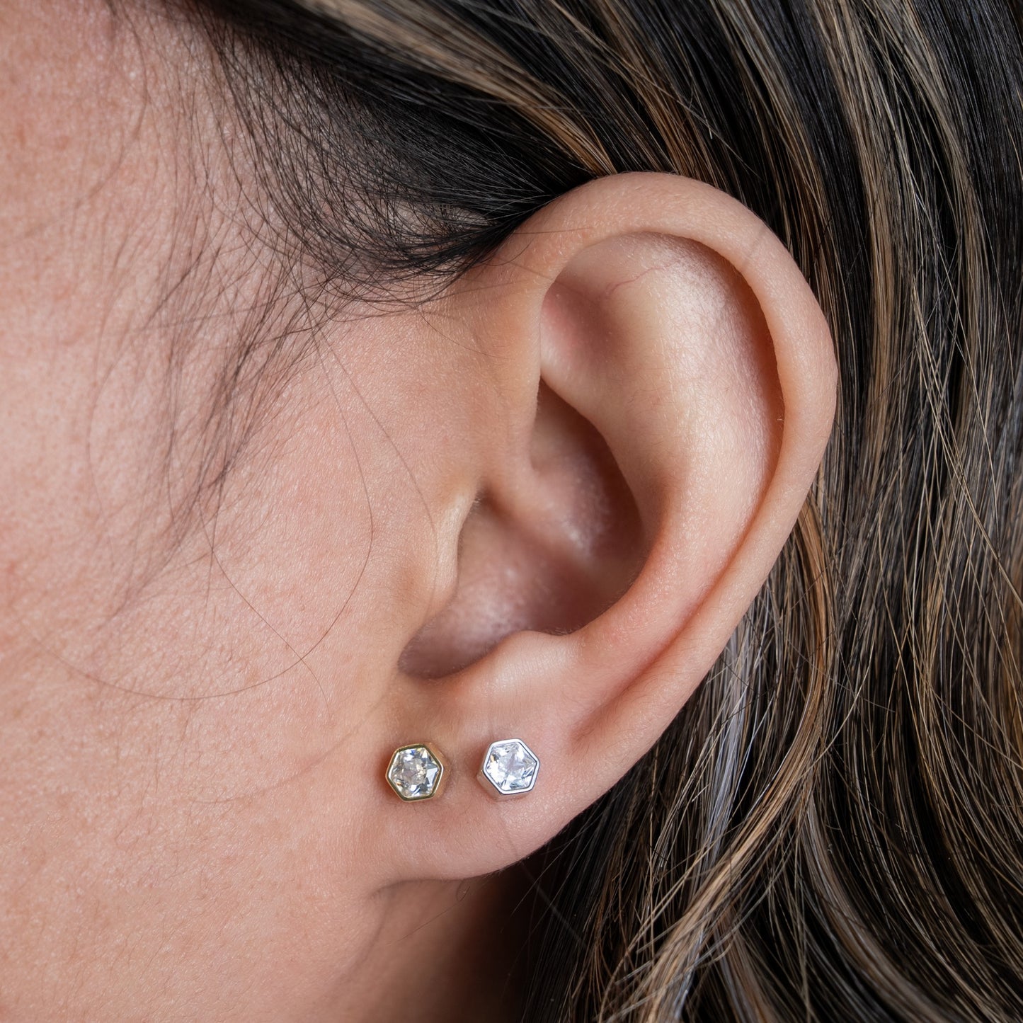 Hexagon Studs