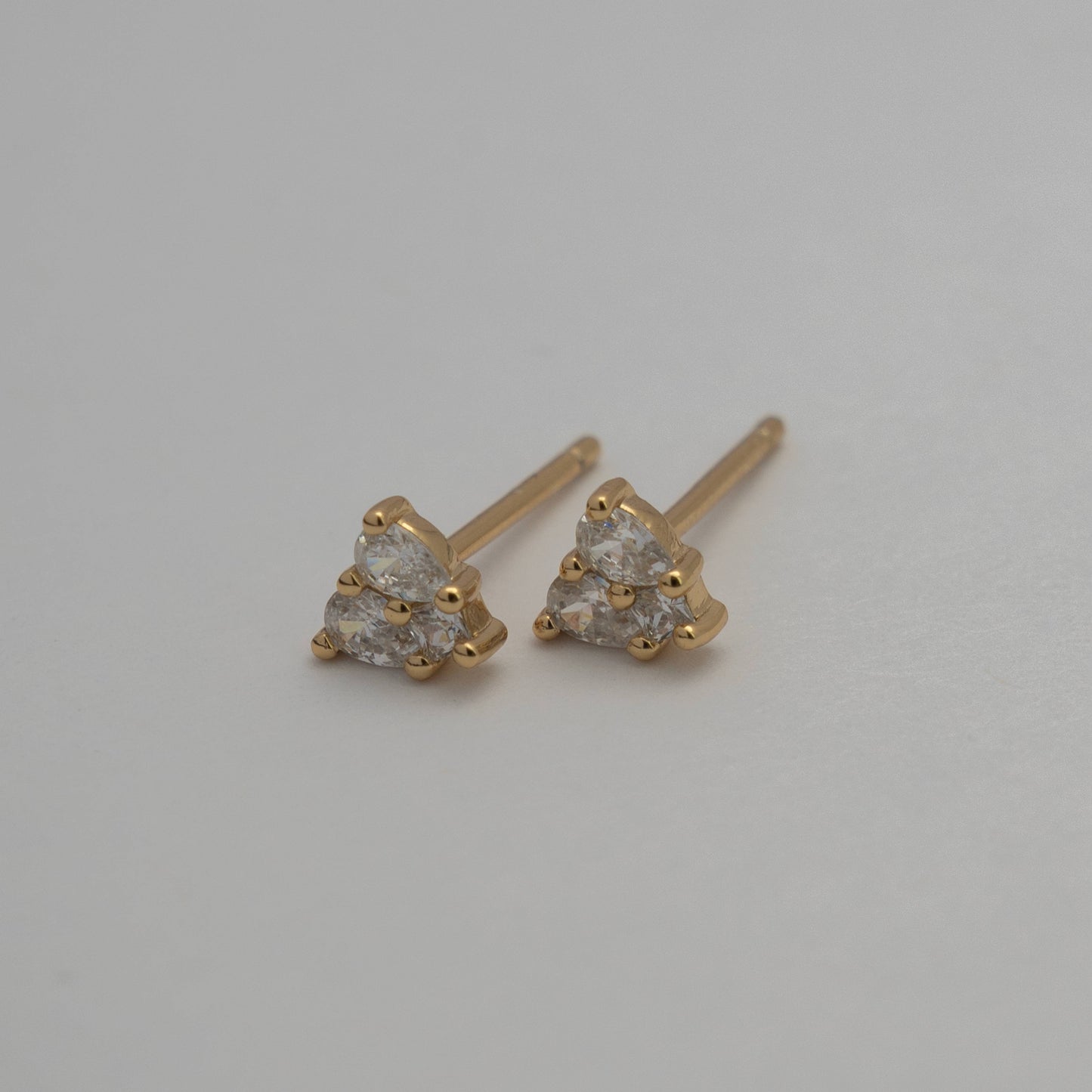 Heart CZ Studs